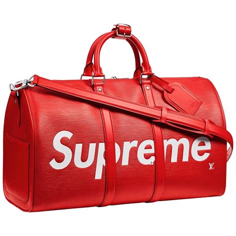 supreme lv duffel|louis vuitton red epi duffle.